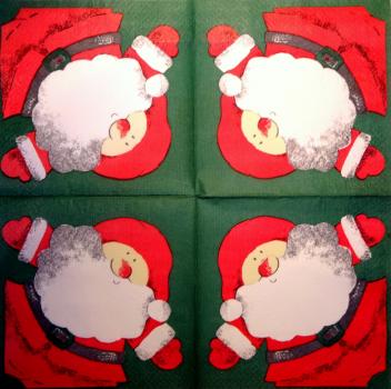 NW-148 Weihnachtsmann - 3-lagig (grün)
